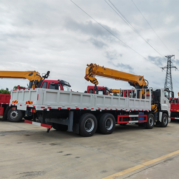 Factory Direct Sale 1suzu Giga 14 Ton Hydraulic Truck Mounted Crane Straight Boom Crane for Sale