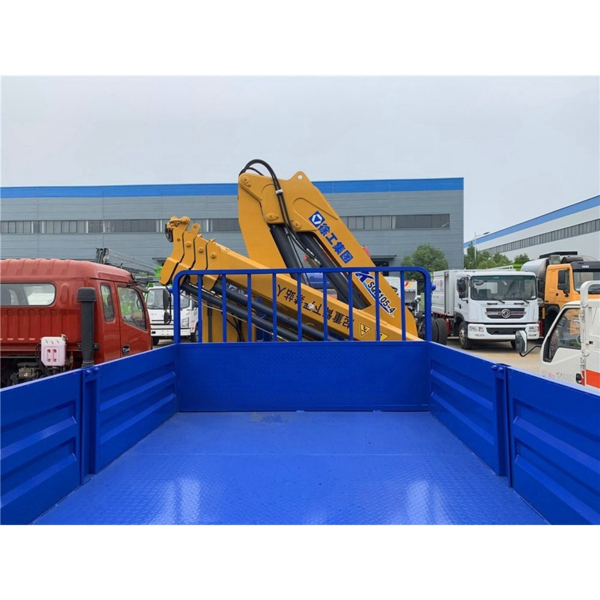 Foton 4 Tons Cargo Truck with Crane 6 Wheels Mobile Knuckle Boom Crane Truck for Sale