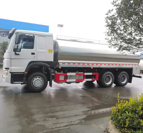 主图6 HOWO 20000L Fresh Milk Transportation Tank Truck 20cbm Stainless Steel Tanker Truck