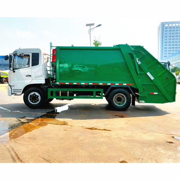 Dongfeng Rear Loading Compression Garbage Truck 4X2 15cbm Large Garbage Truck